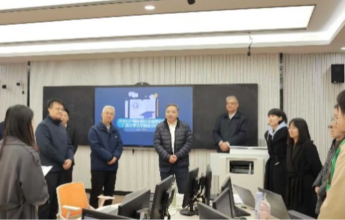 校长肖建庄带队到Beat365官网调研指导工作